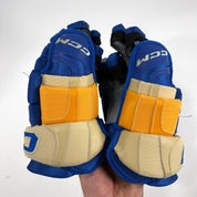 Used Stl Blues Heritage CCM HGCL Gloves | 13" | Maceachern | D167 - Top Flight Hockey