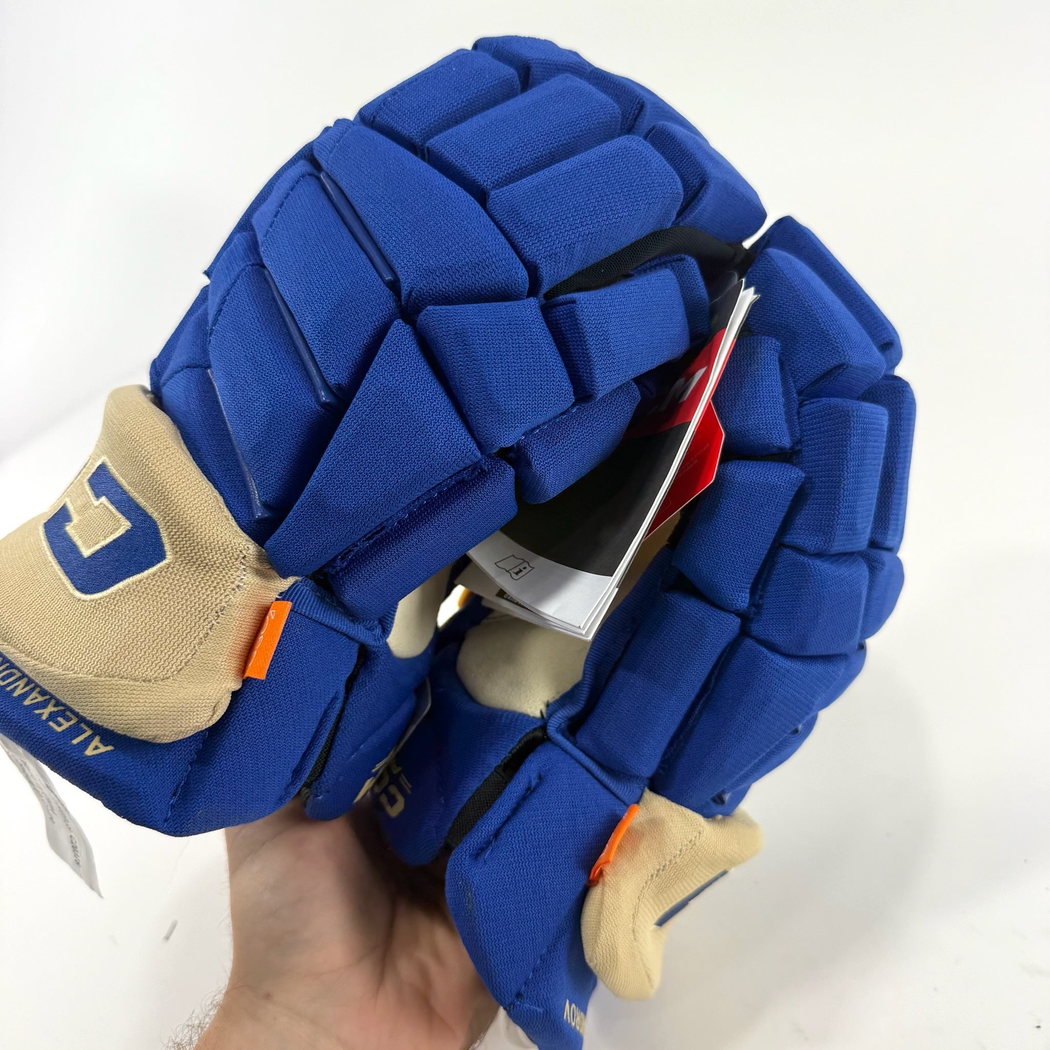 New STL Blues Heritage Classic CCM Jetspeed Pro Gloves | 14" | Alexandrov | D114 - Top Flight Hockey