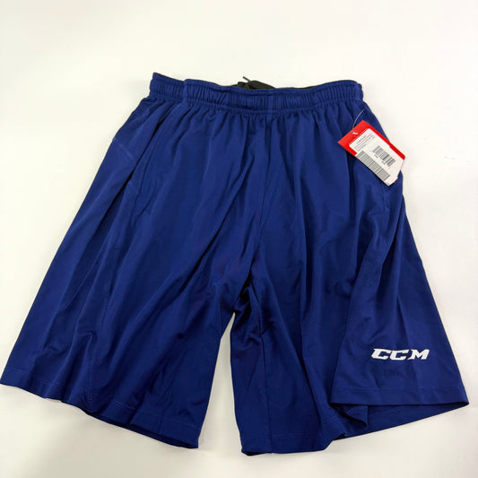 New Navy CCM Mens Loose Fit Short with Pockets | Senior S | #191520507251