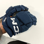 Used Navy CCM Jetspeed Pro Gloves | 14" | D379