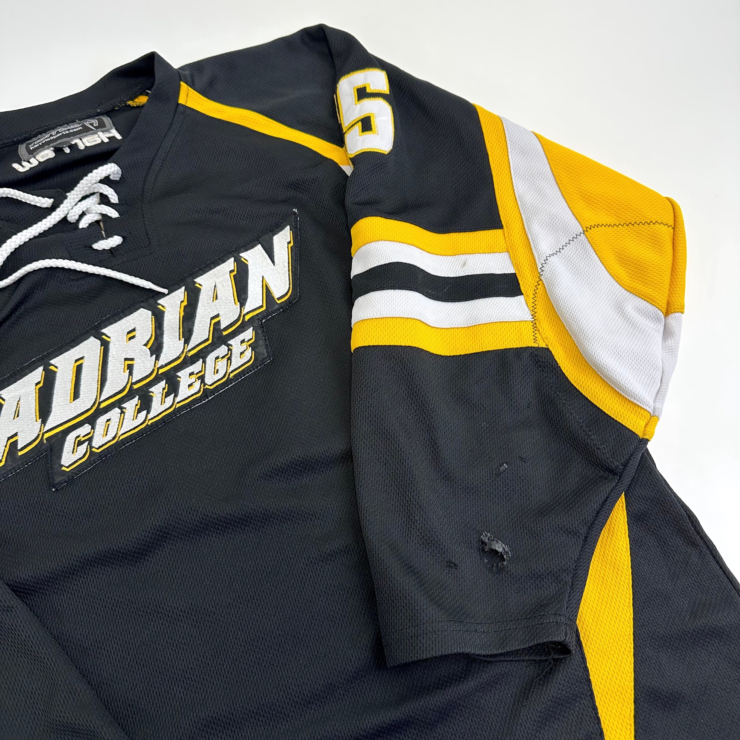 Used Adrian College Black Harrow Mens Game Jersey | Size XL | #25