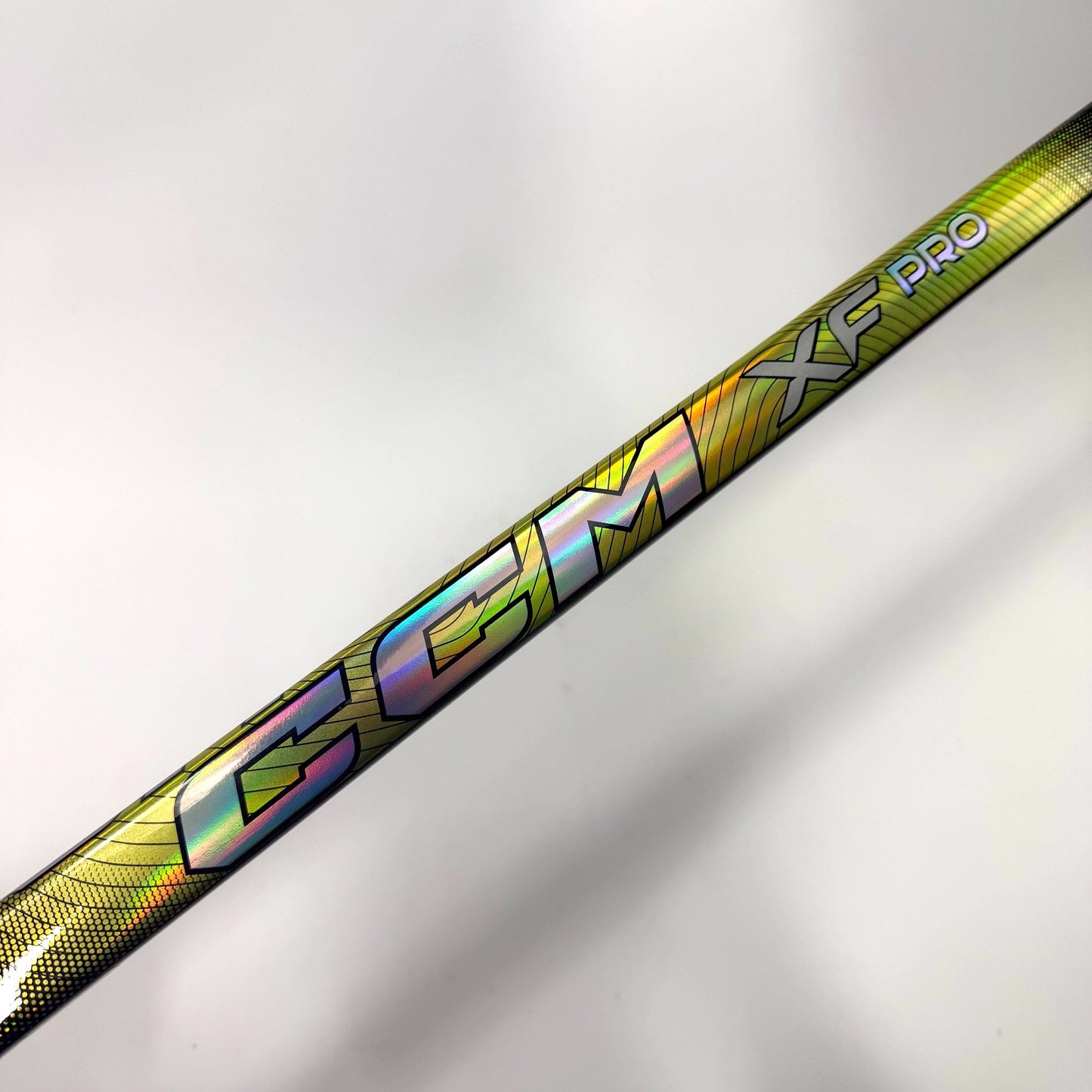 New Regular White/Gold CCM Tacks XF Pro Goalie Stick | 25" Paddle P31 Curve Grip | AB976