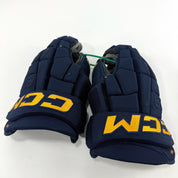 Used Navy STL Blues CCM HGCL Gloves | 15" | Faksa | D179 - Top Flight Hockey