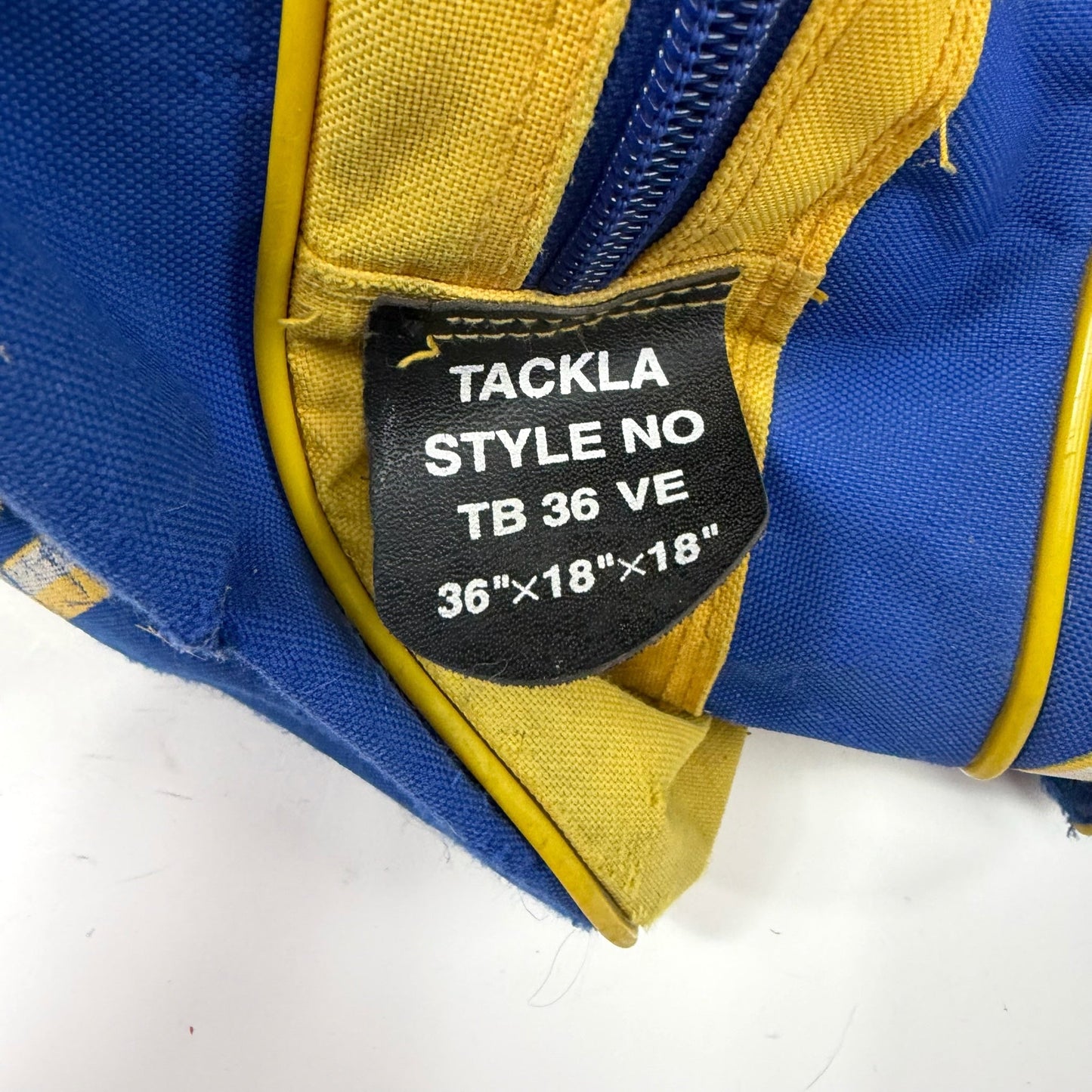 Used Blue and Yellow Tackla Player Bag | AB544