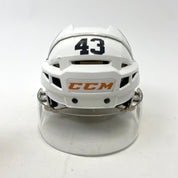 Used White CCM V08 Helmet with Oakley Short Cut Visor #43 | Senior Small | #M582