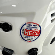 New White CCM Tacks 310 Helmet | Large - Top Flight Hockey