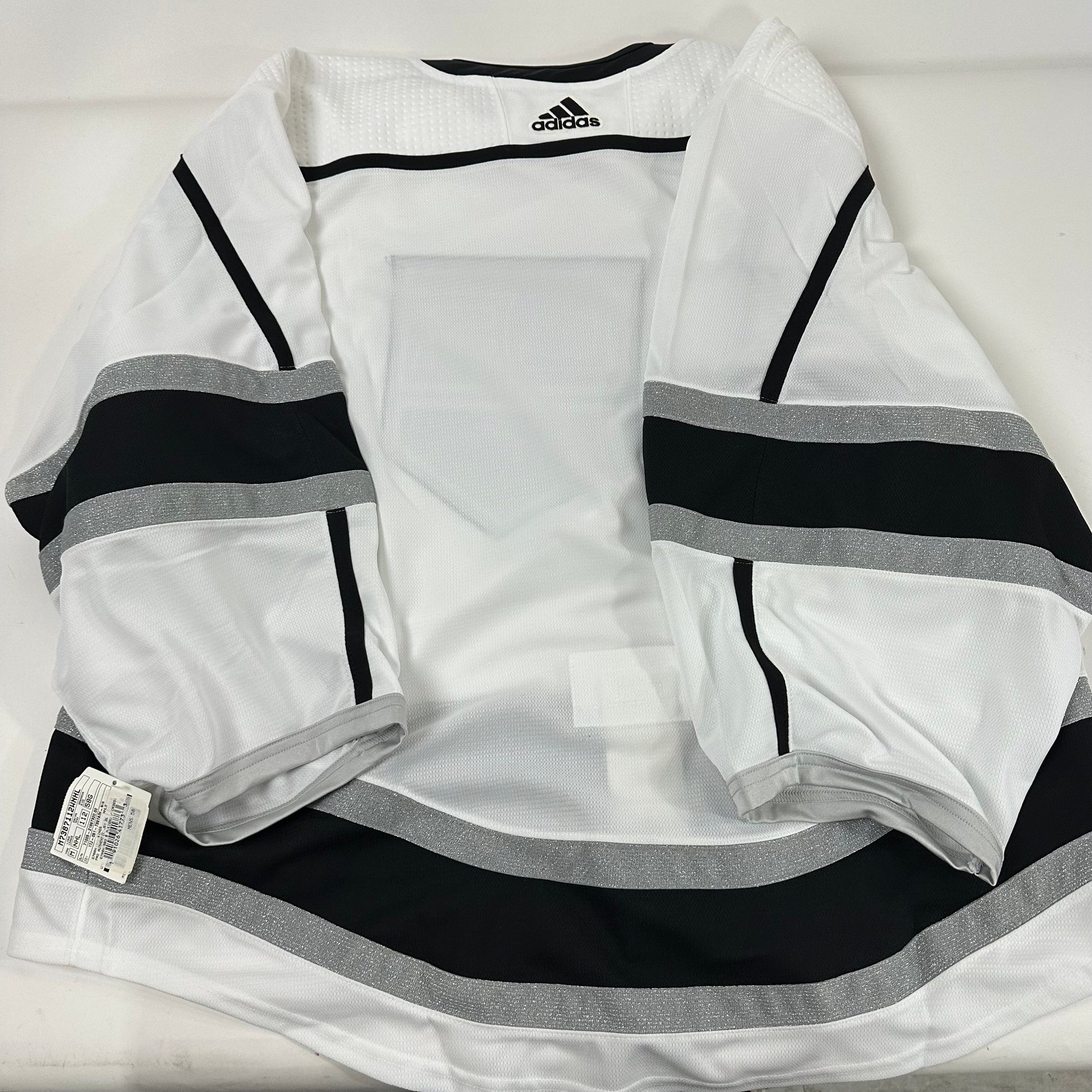 Brand New Blank Adidas MIC LA Kings Game Jersey | White | Size 58 - Top Flight Hockey