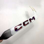 Used Full Right White and Maroon CCM XF Pro Goalie Stick | 26" Paddle P31 Curve | BH448 - Top Flight Hockey