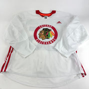 MACDOUGALL #85 - White Chicago Blackhawks Camp / Practice Jersey - Adidas MIC Size 58 - Top Flight Hockey