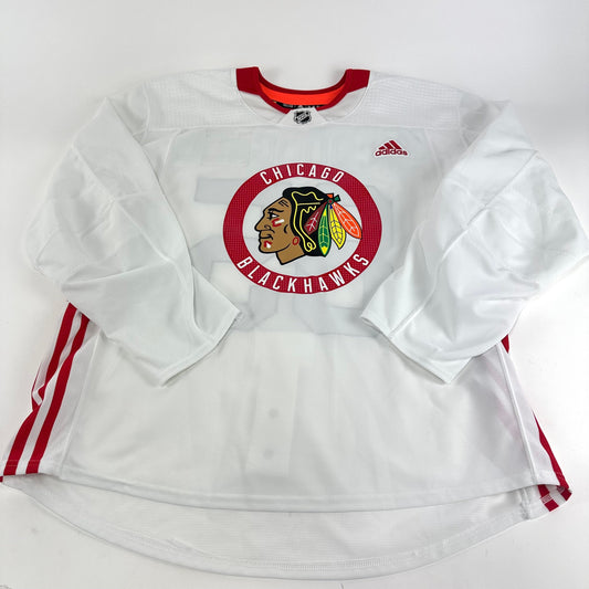 MACDOUGALL #85 - White Chicago Blackhawks Camp / Practice Jersey - Adidas MIC Size 58