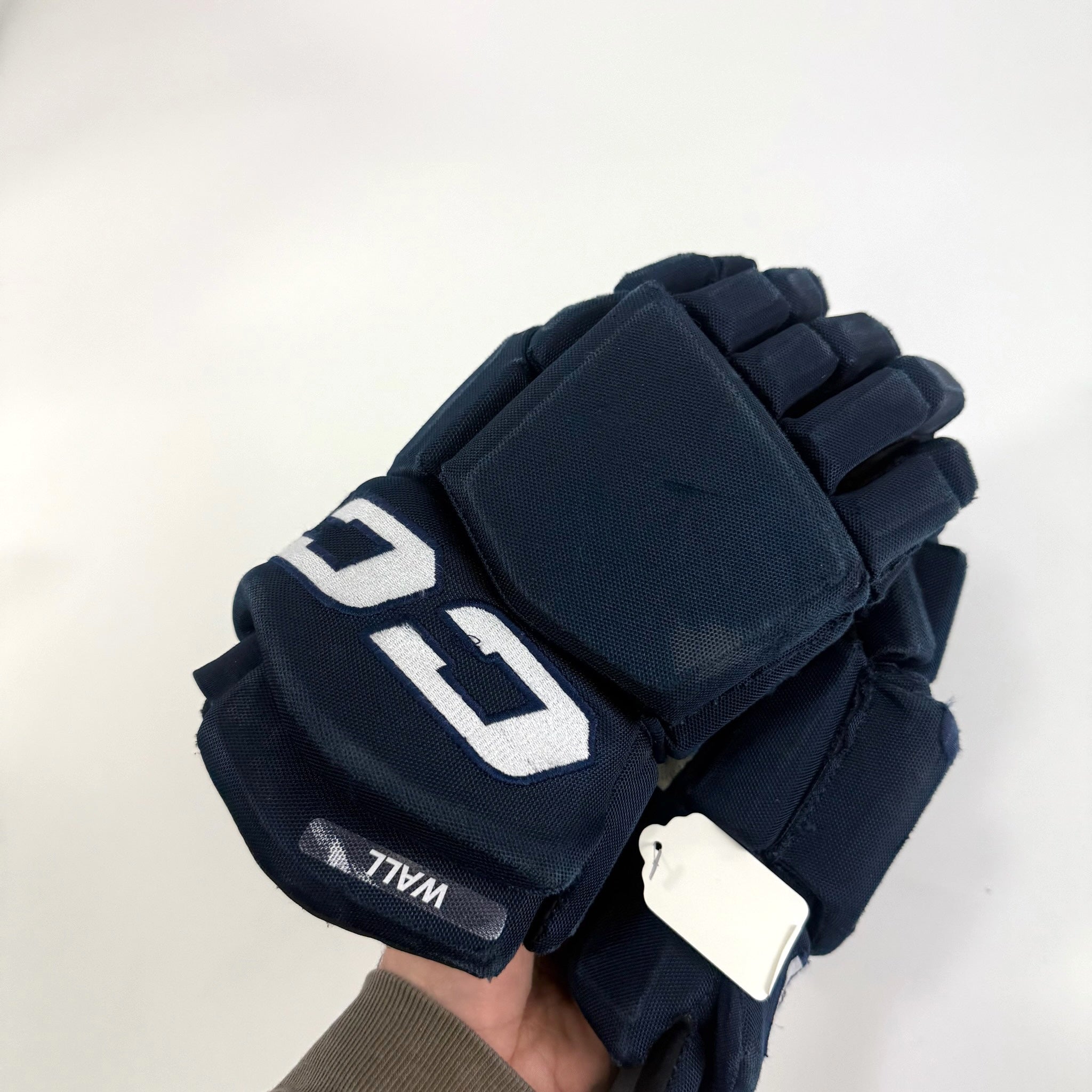 Used Navy CCM Tacks Pro Gloves | 14" | D365