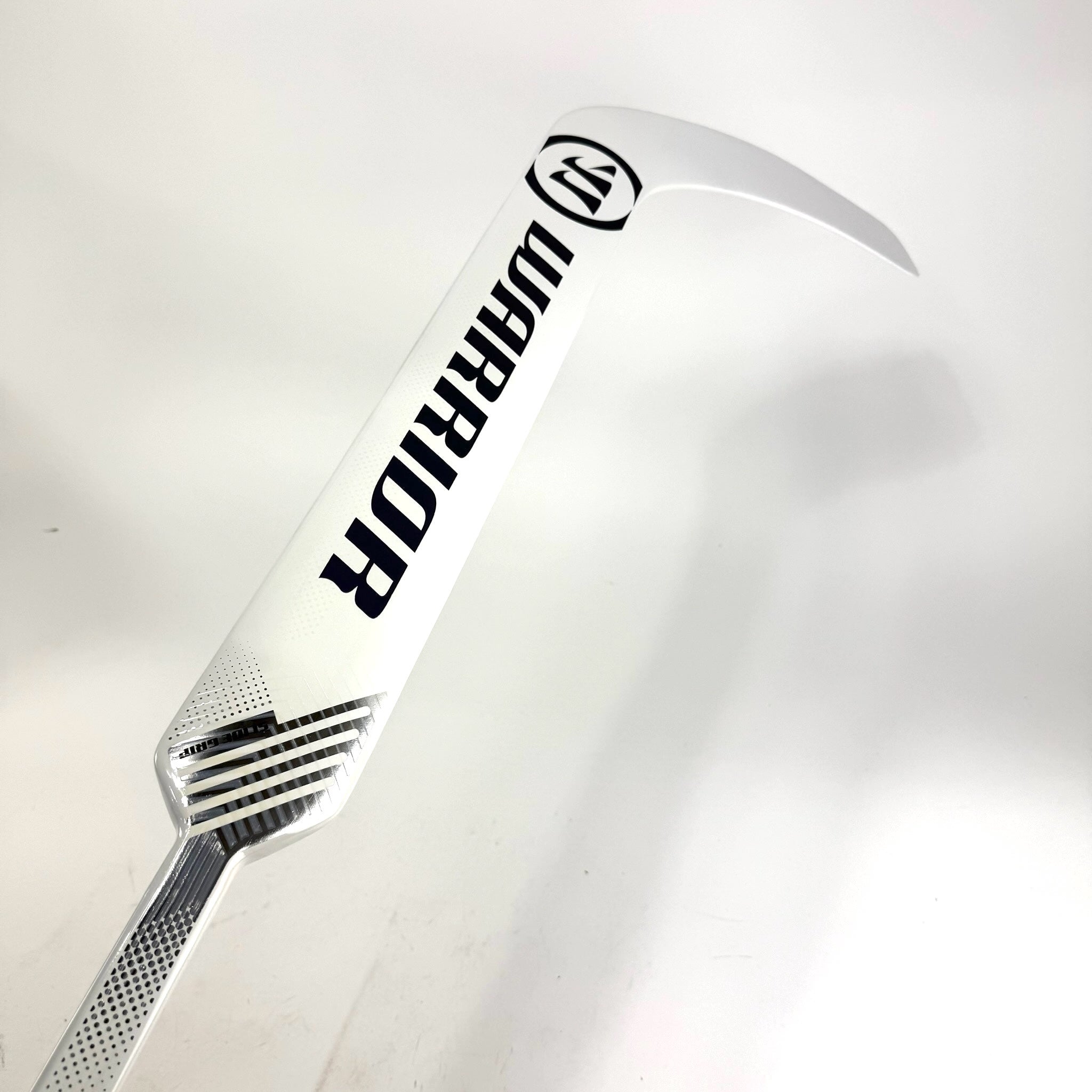 New Regular White/Navy Warrior Ritual V4 Goalie Stick | 24" Paddle W31 Curve | R298