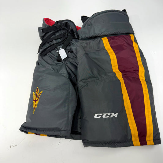 Used Grey Arizona State Sun Devils CCM HP45 Pants | Medium | AB378