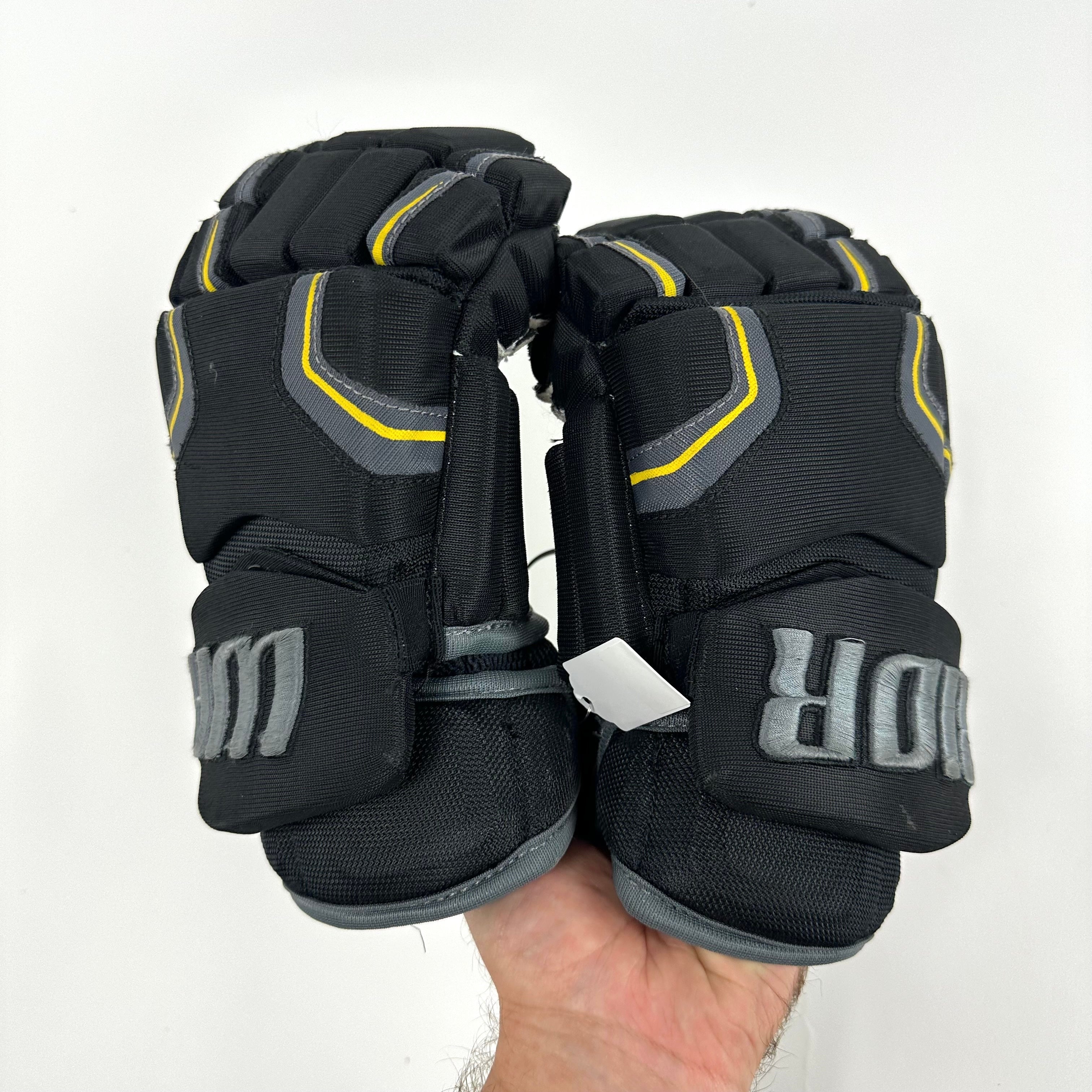 Used Black and Gold Warrior Covert QRE Pro Gloves | 13" | K364