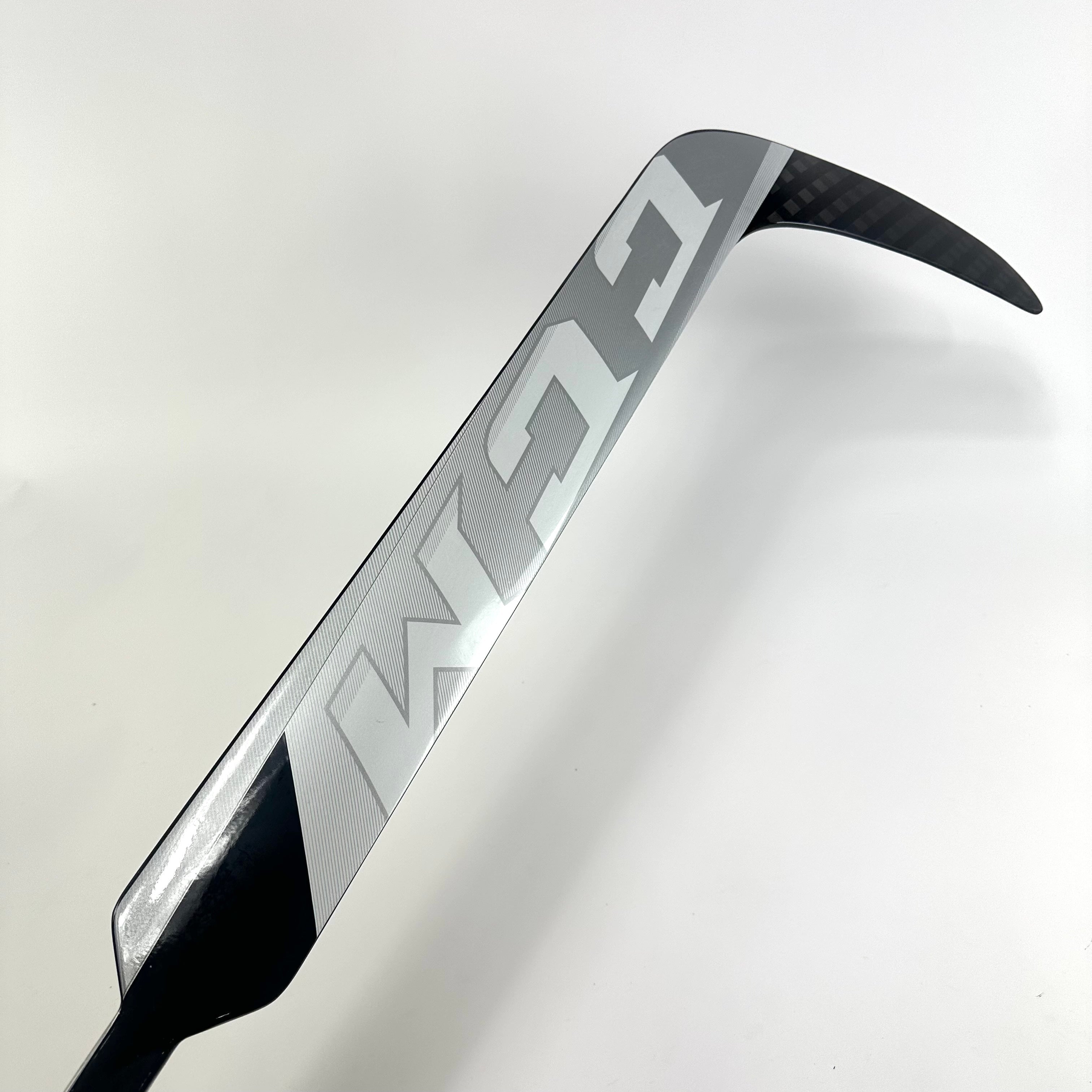 Brand New Black, White and Grey CCM Eflex 5 Goalie Stick - P1 Curve | 26" Paddle