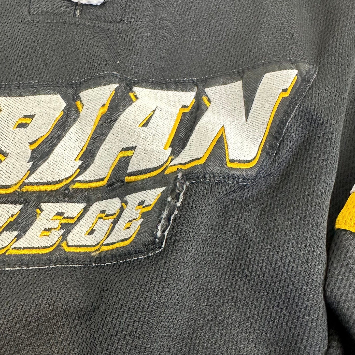 Used Adrian College Black Harrow Mens Game Jersey | Size XL | #8