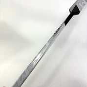 Brand New FULL RIGHT Black, White and Grey CCM Eflex 5 Goalie Stick - P4 Curve | 25" Paddle - Top Flight Hockey