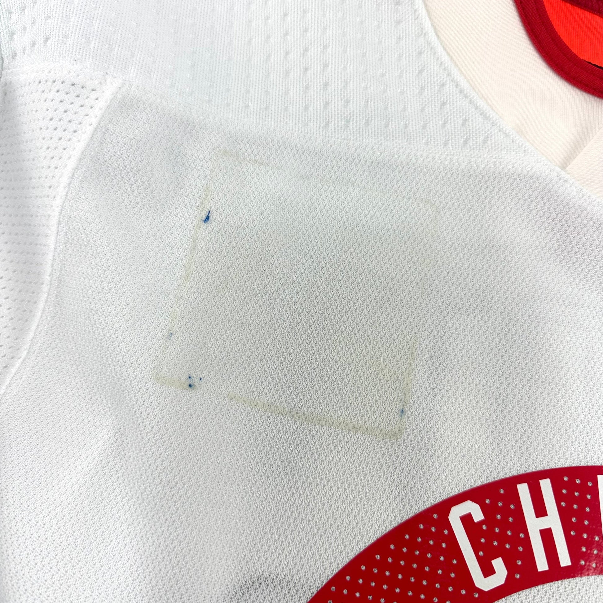 PERROTT #57 - White Chicago Blackhawks Camp / Practice Jersey - Adidas MIC Size 56 - Top Flight Hockey