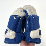 Used Royal Blue Warrior Alpha Pro Gloves | Size 14" | H31