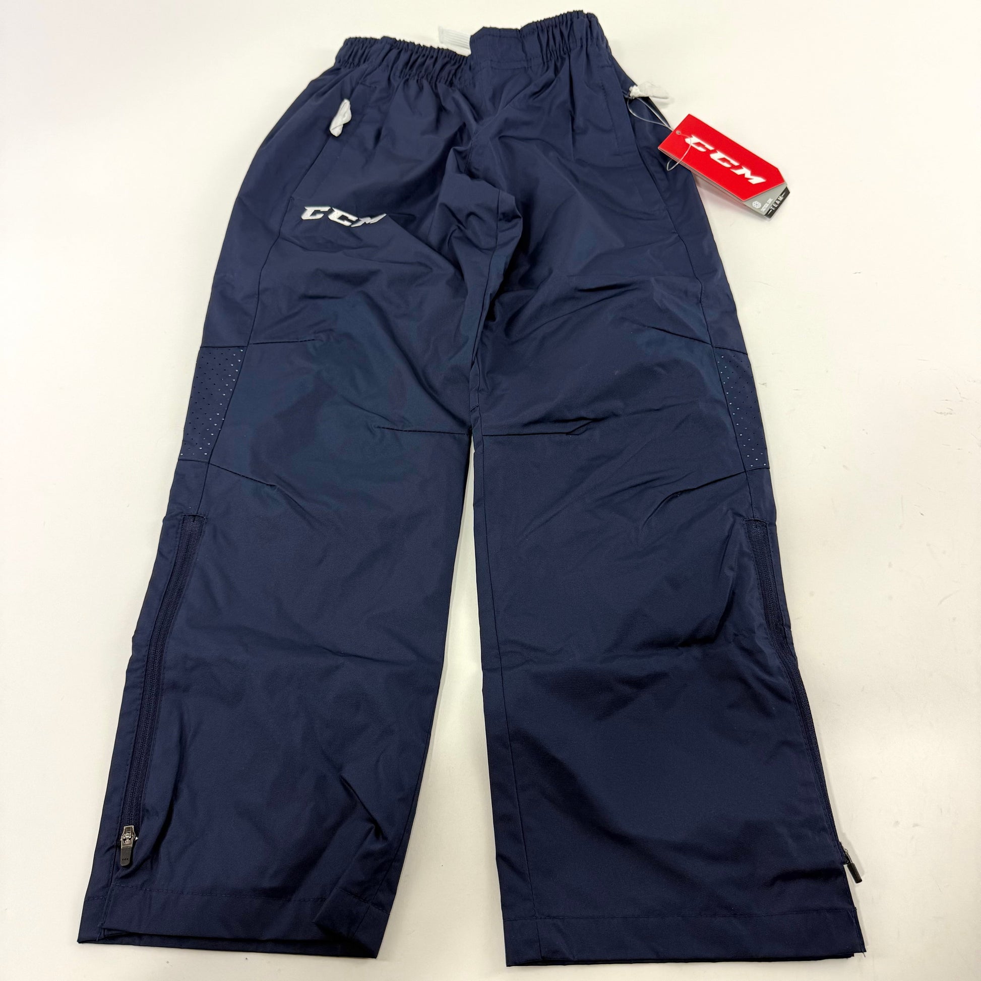 New Navy CCM Youth Premium Hockey Warm Up Pant | Youth S | #888600282527 - Top Flight Hockey