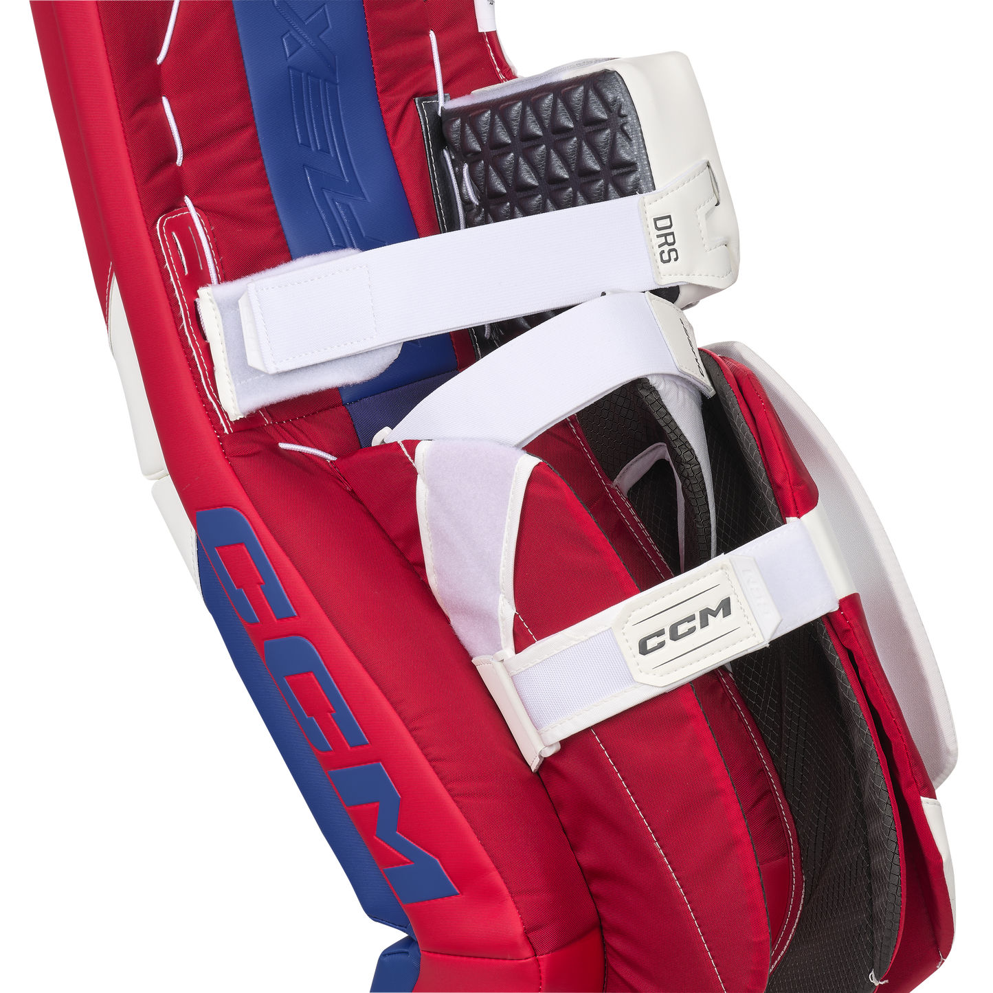 New CCM White E Flex 6.9 Goalie Leg Pads | 34+2" | #191520631758