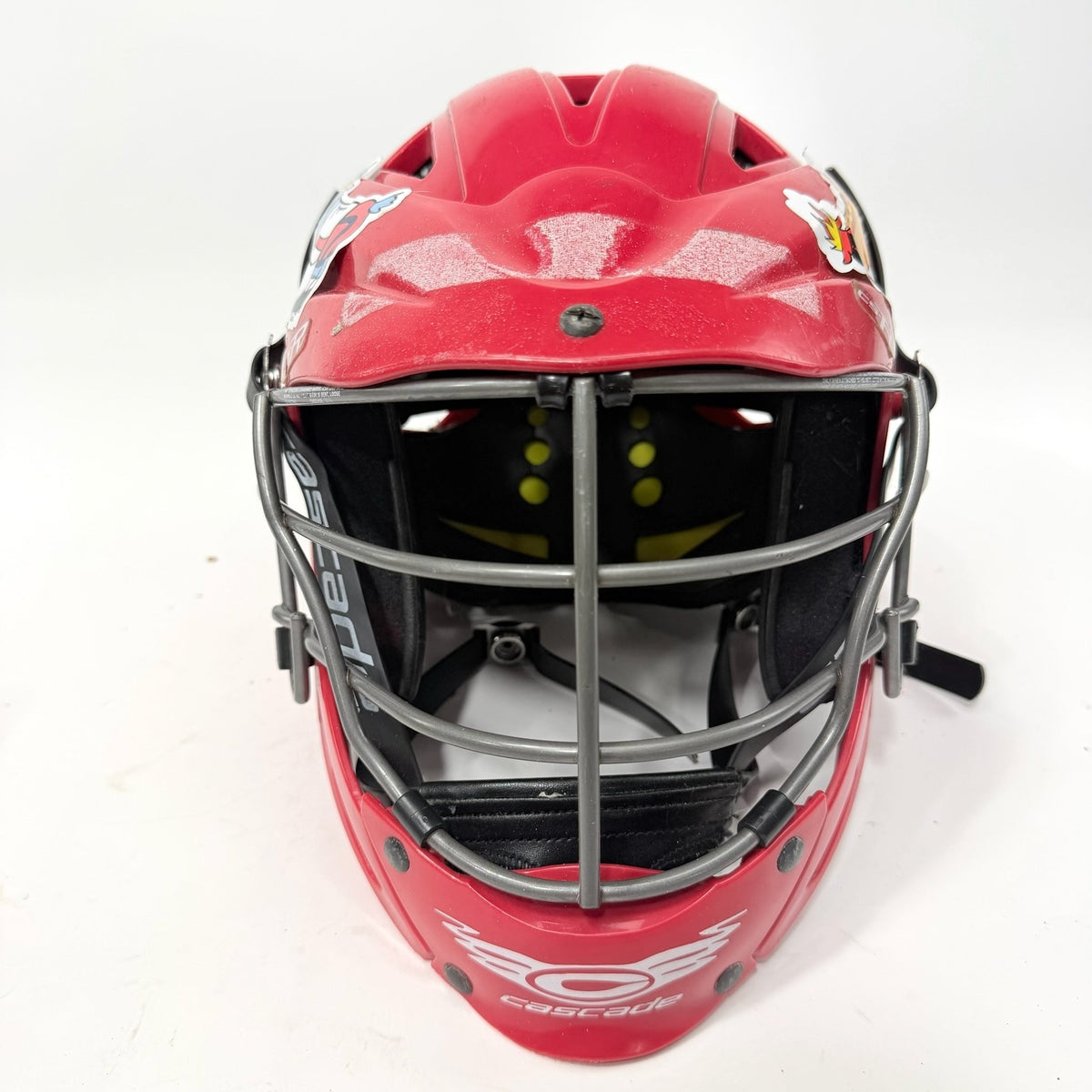 Used Red Cascade CS-R Lacrosse Helmet | Adult Small? | AB394