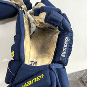 Used Navy and Yellow Bauer Pro Series Gloves | 14" | B575 - Top Flight Hockey