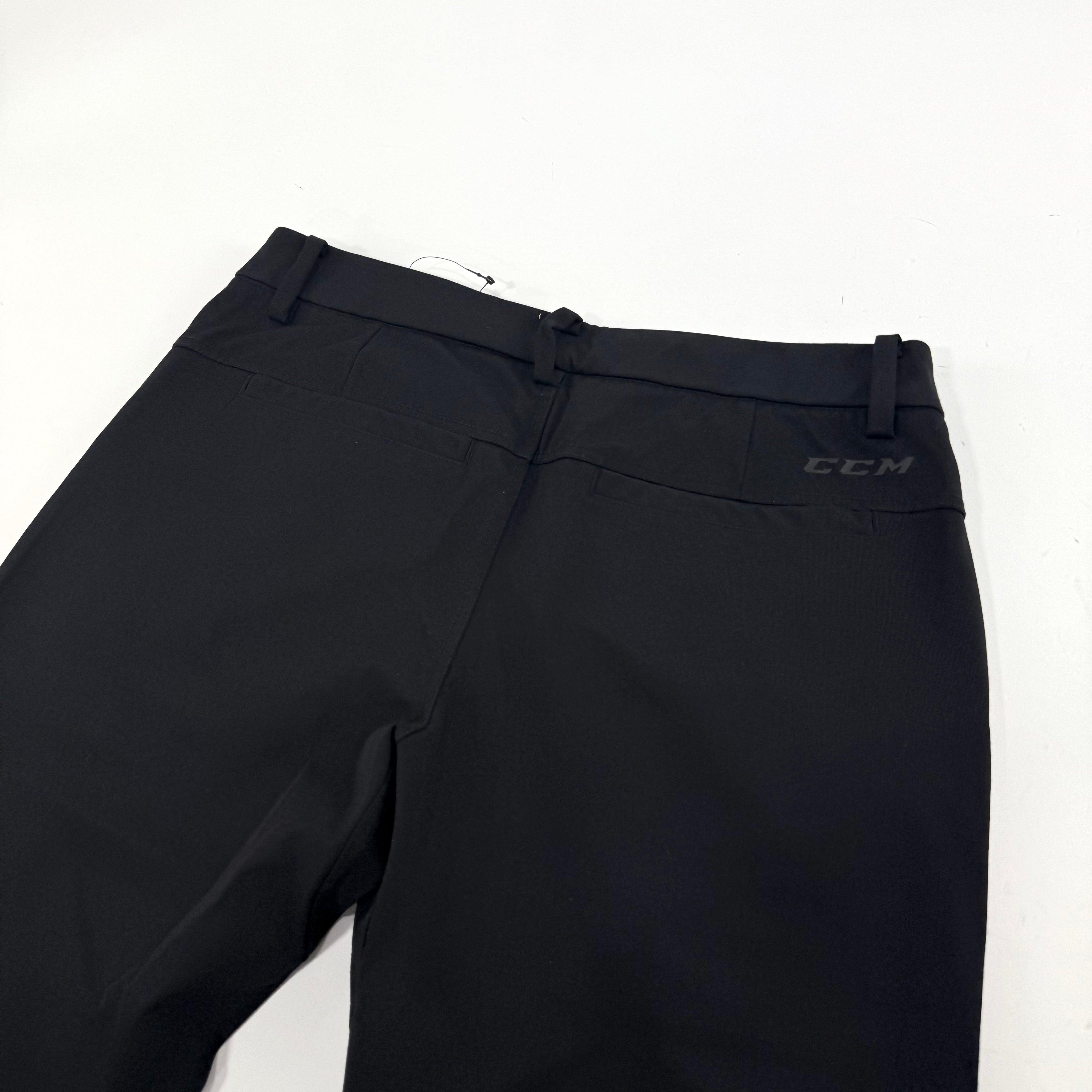 New Black CCM Mens Travel Pant | 32" | #888600717784 - Top Flight Hockey