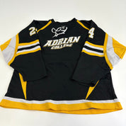 Used Adrian College Black Harrow Mens Game Jersey | Size XL | #24