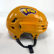 Used Sunflower Yellow CCM Tacks 910 Helmet | Medium | E503