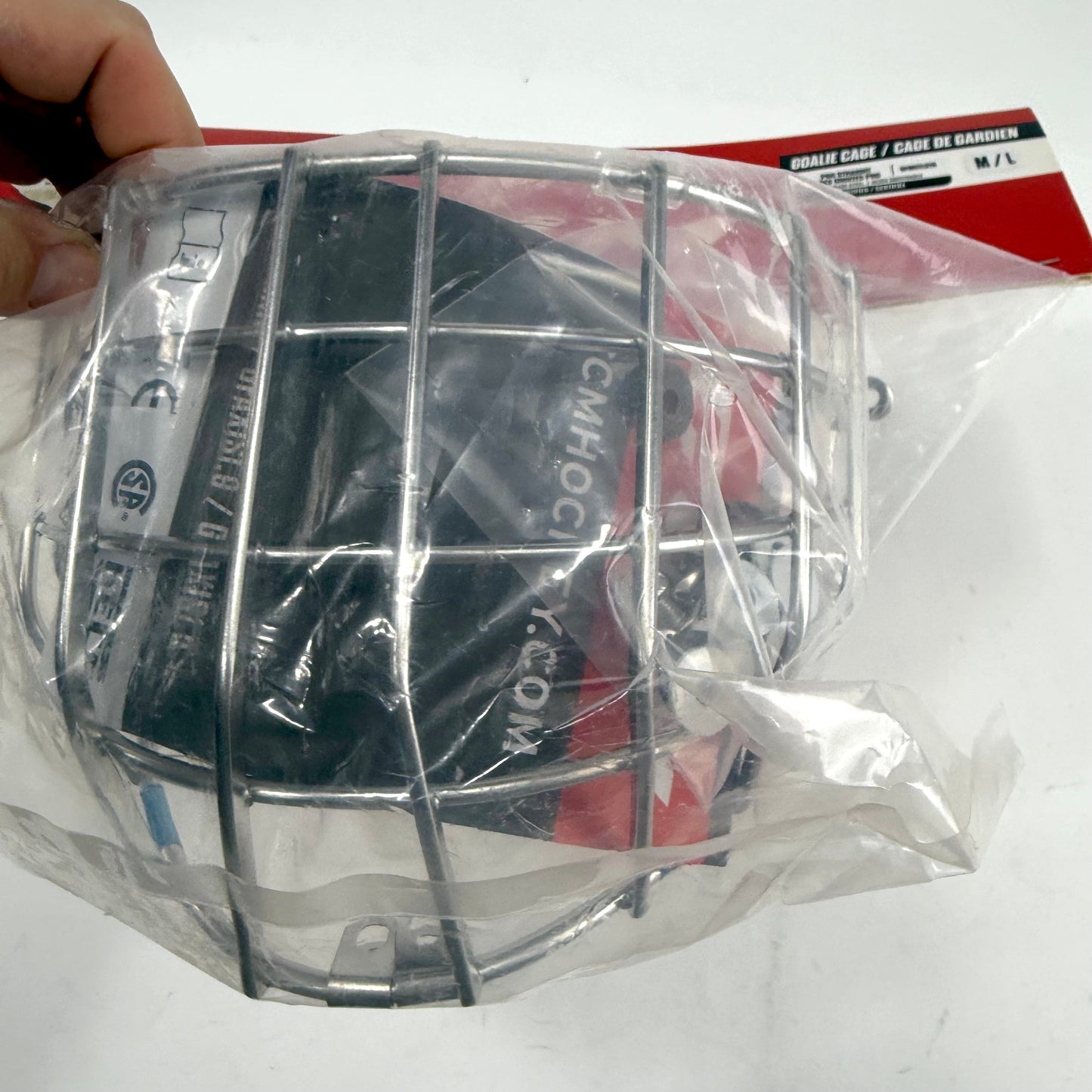 New CCM Chrome STL Facemask | Senior M/L | #888600292526