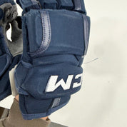 Used Navy CCM HG12 Gloves | 14" | D368