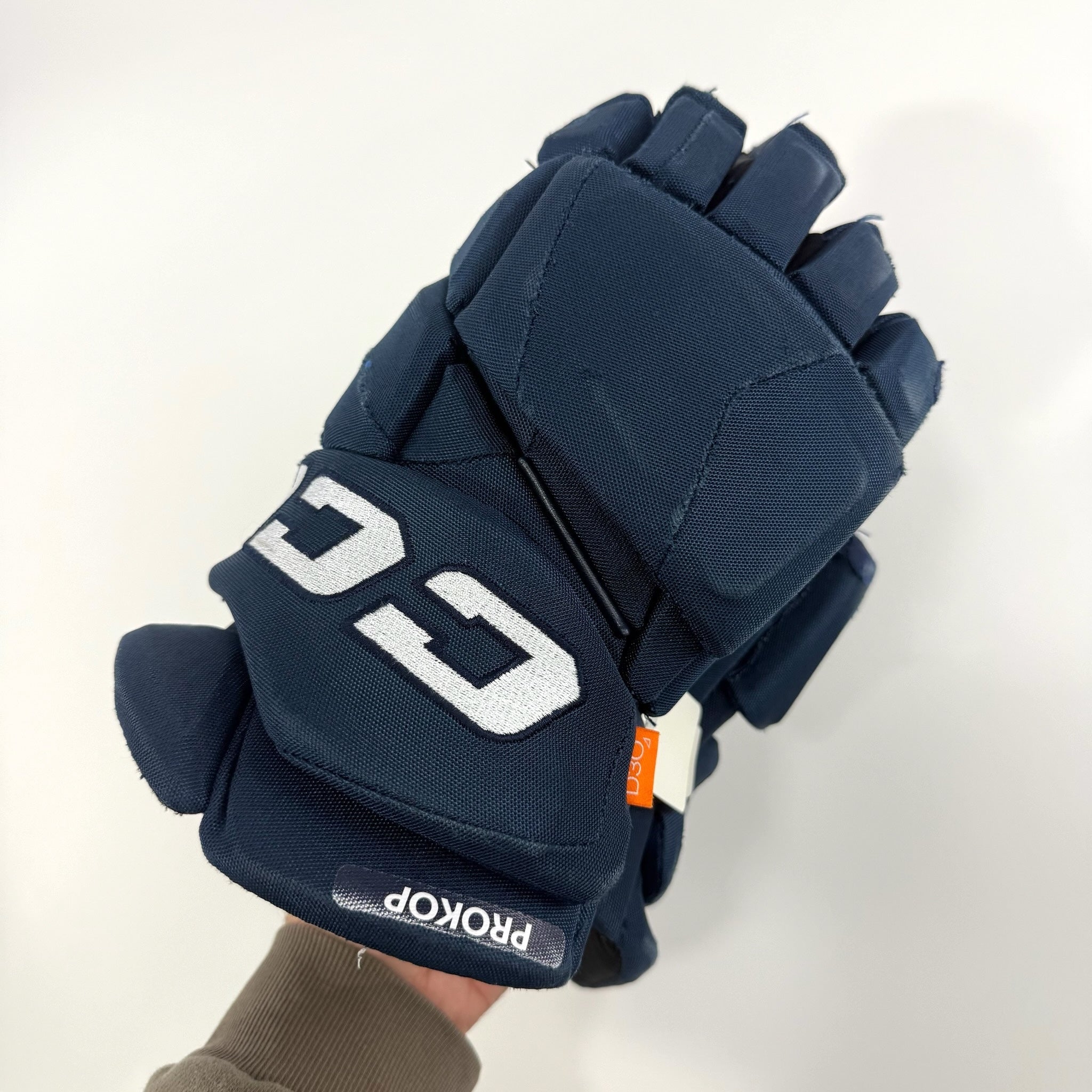 Used Navy CCM Jetspeed Pro Gloves | 15" | D380