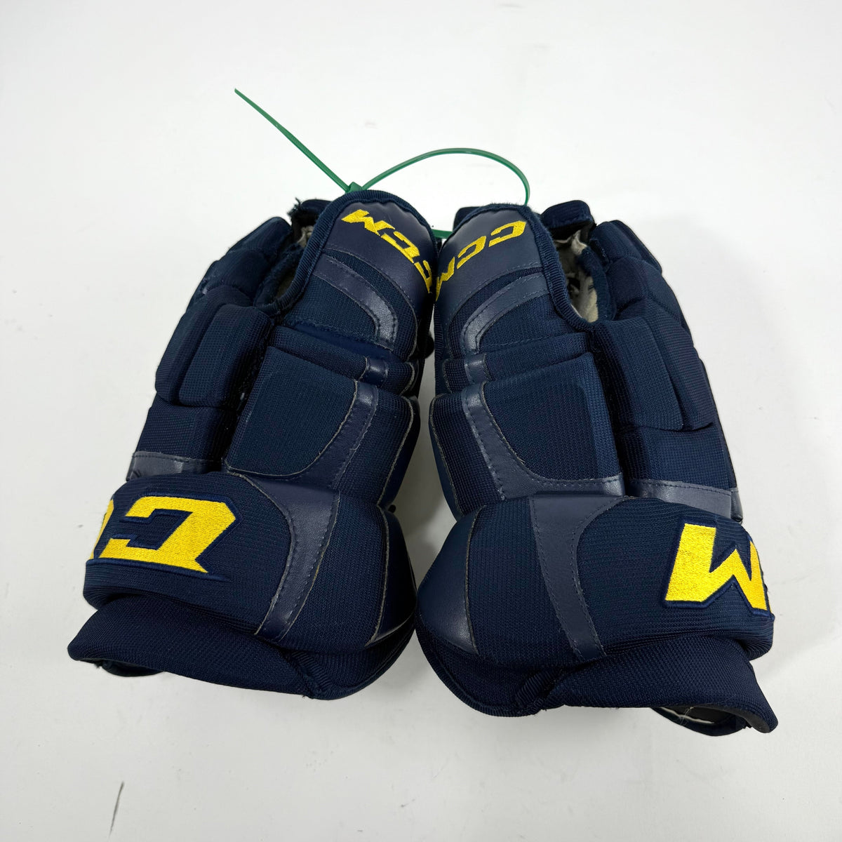 Used Stl Blues Navy CCM HGCL Gloves | 15" | D185 - Top Flight Hockey