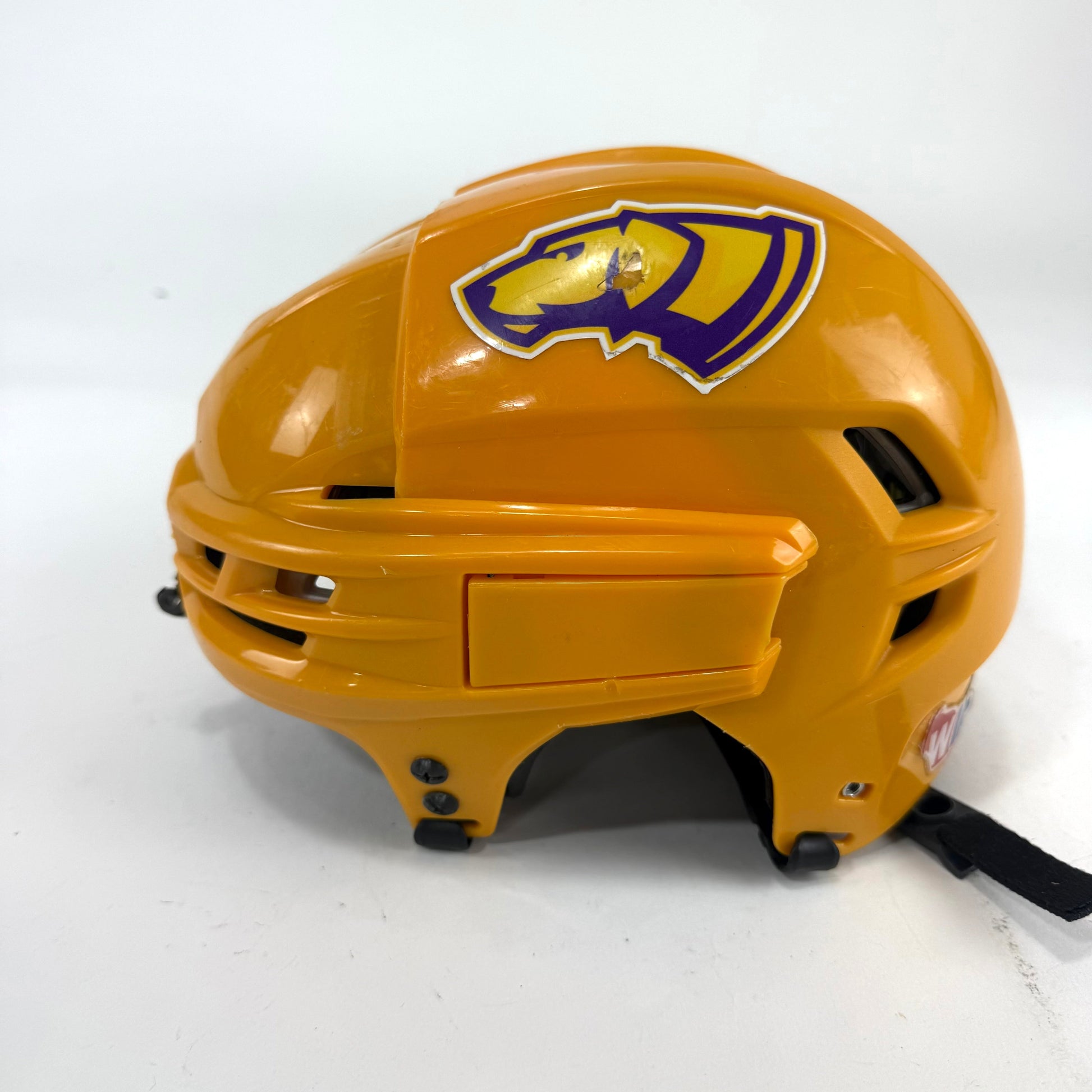 Used Sunflower Yellow CCM Tacks 910 Helmet | Small | E505 - Top Flight Hockey