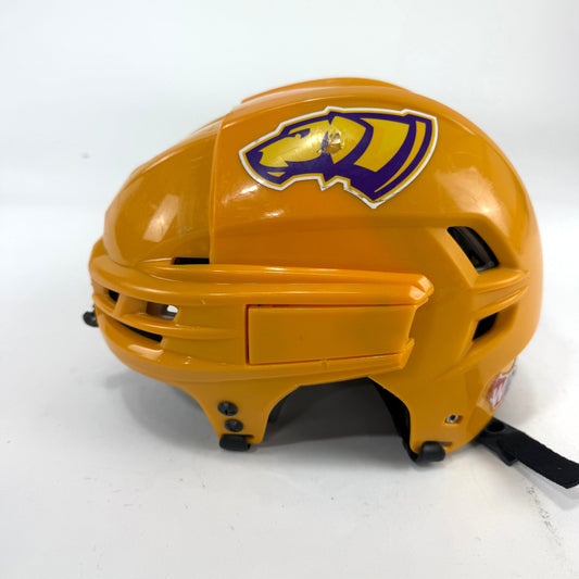 Used Sunflower Yellow CCM Tacks 910 Helmet | Small | E505 - Top Flight Hockey