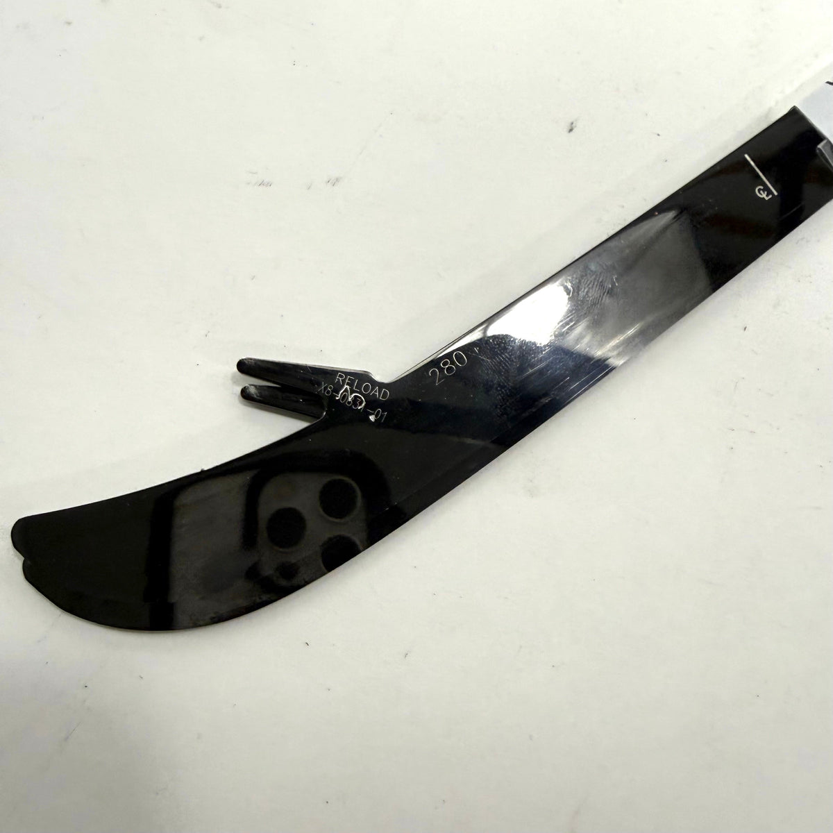 Used CCM XS Black Step Reload Steel | 280mm | Chicago Blackhawks Landon Slaggert #84 | BH324 - Top Flight Hockey
