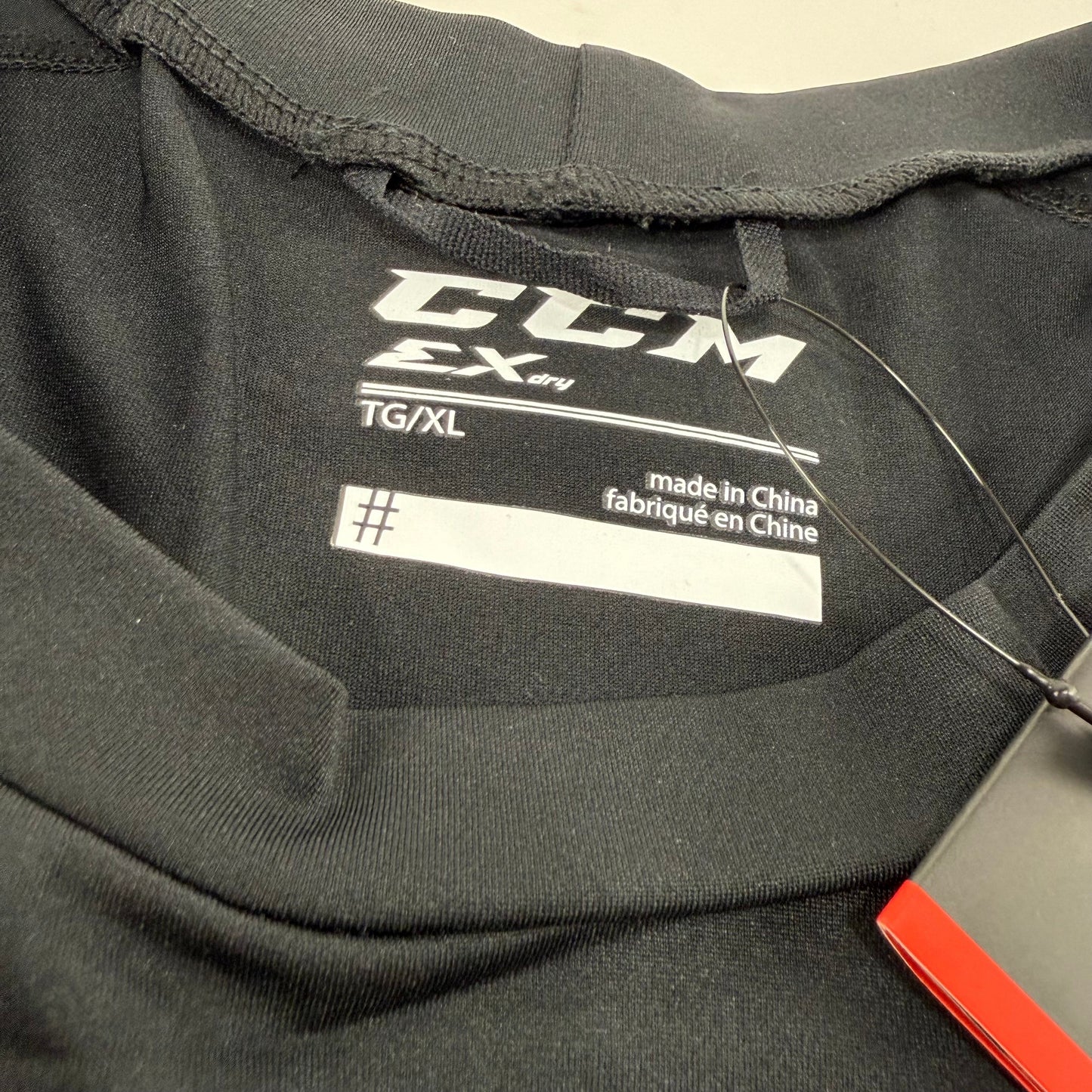 New Black Mens CCM Compression Short Sleeve Shirt | Senior XL | #191520514730