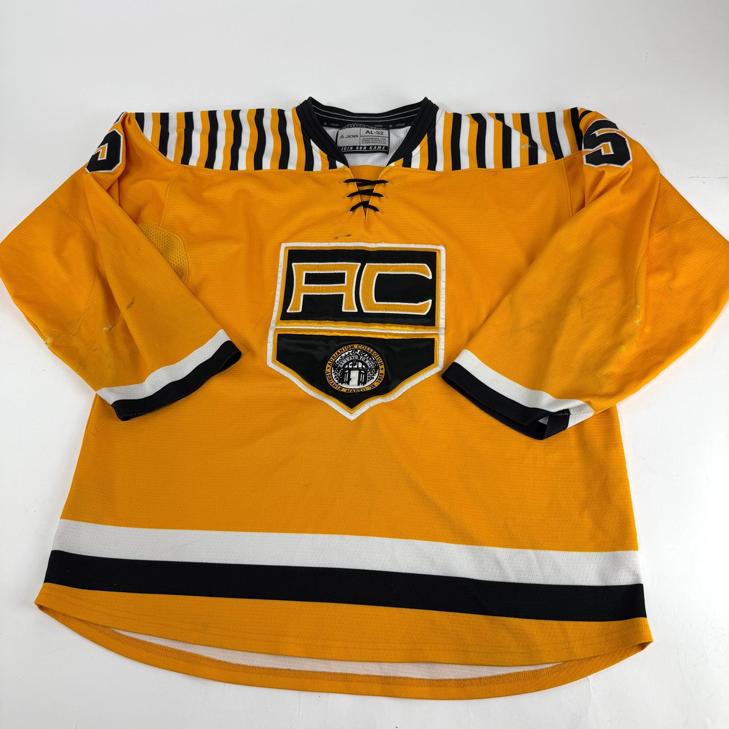 Yellow JOG Adrian College Game Jersey | Size 52 | Dell #5
