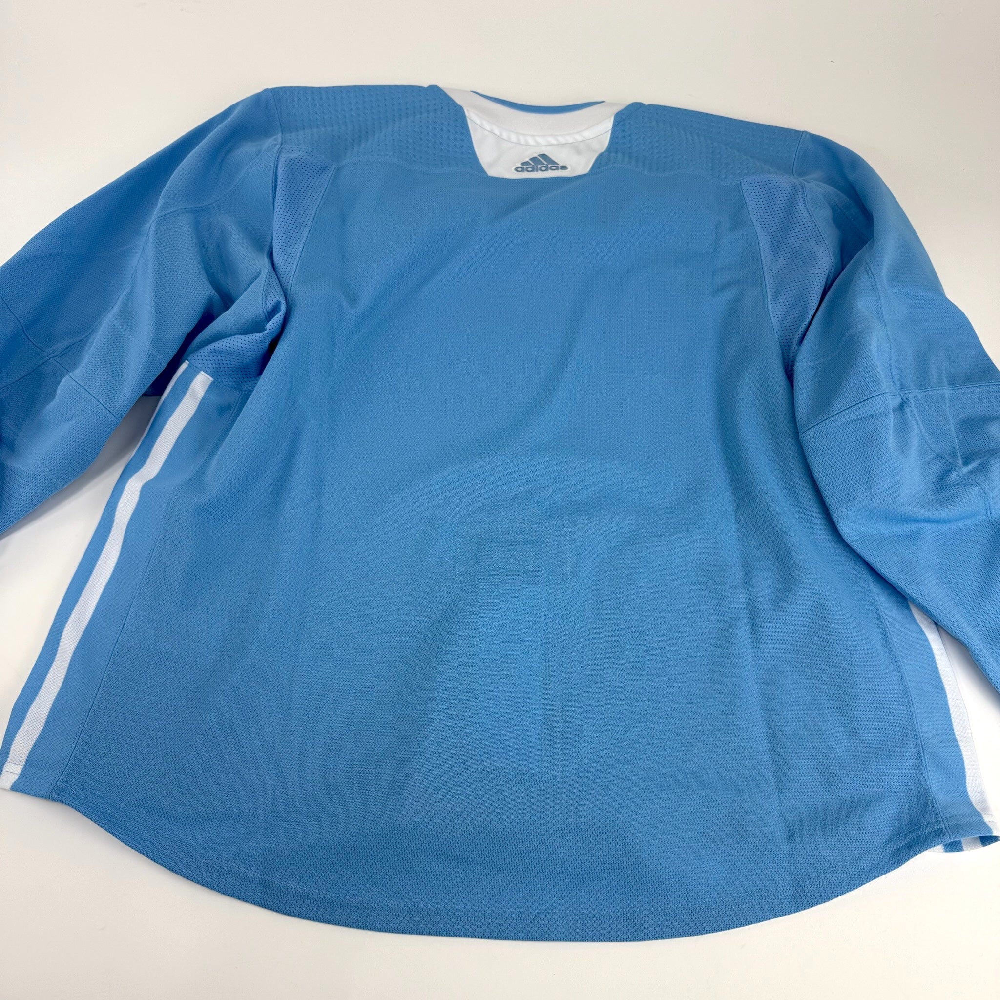 Brand New MIC Baby Blue Adidas Practice Jersey - Size 58 - Top Flight Hockey