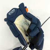 Used Navy CCM Jetspeed Pro Gloves | 14" | D357