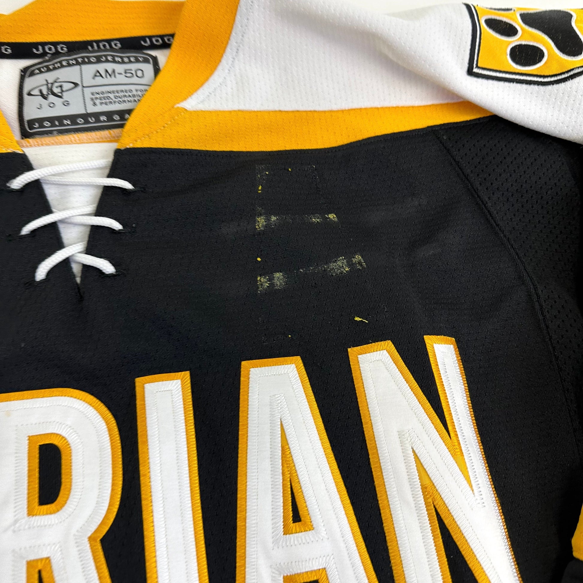 Used Adrian College Black Womens JOG Game Jersey | Size Medium-50 | #14 - Top Flight Hockey