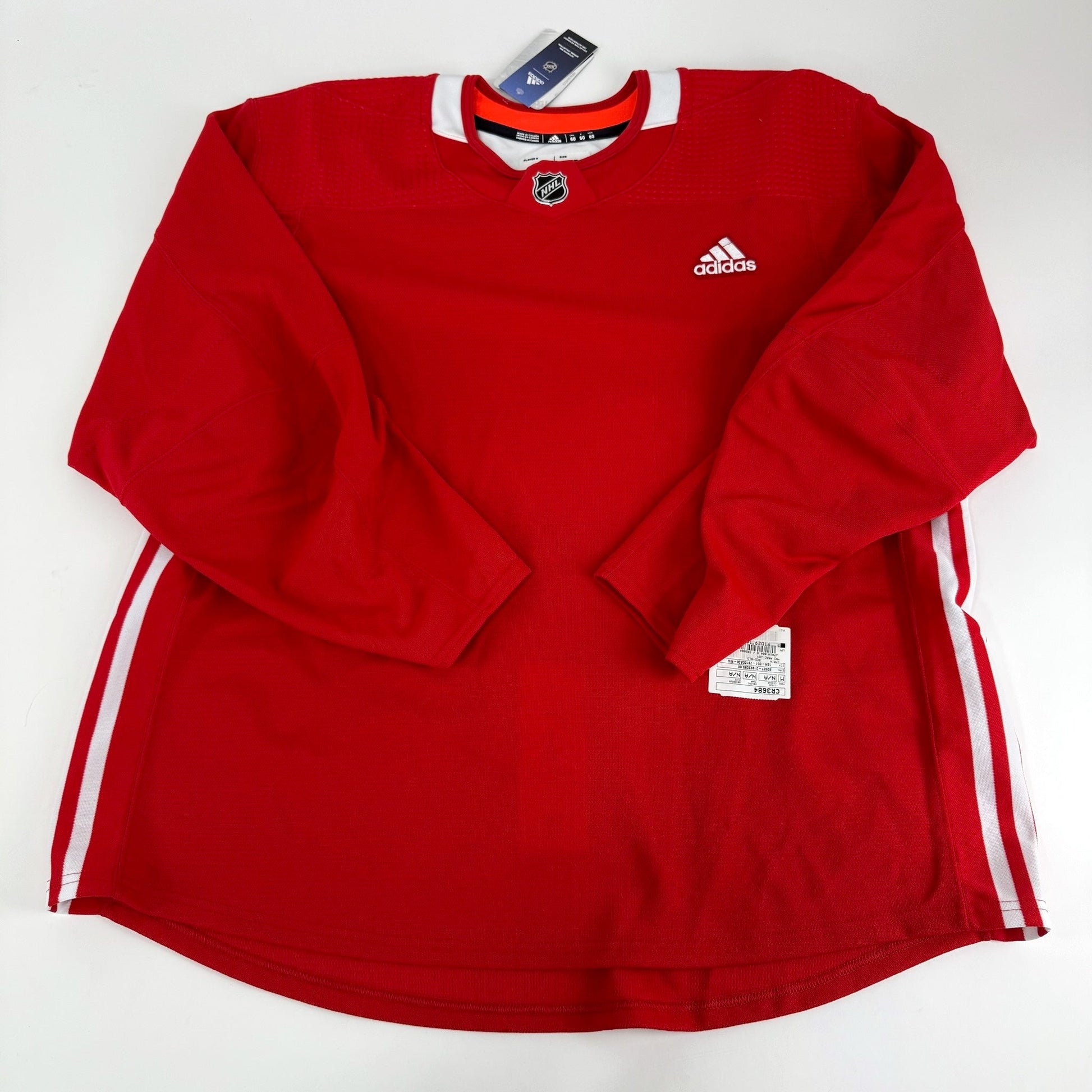 Brand New MIC Red Adidas Practice Jersey - Size 60 - Top Flight Hockey