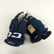 Used Navy CCM HG97 Gloves | 14" | D353