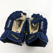 Used Navy and Yellow Bauer Pro Series Gloves | 14" | B575 - Top Flight Hockey