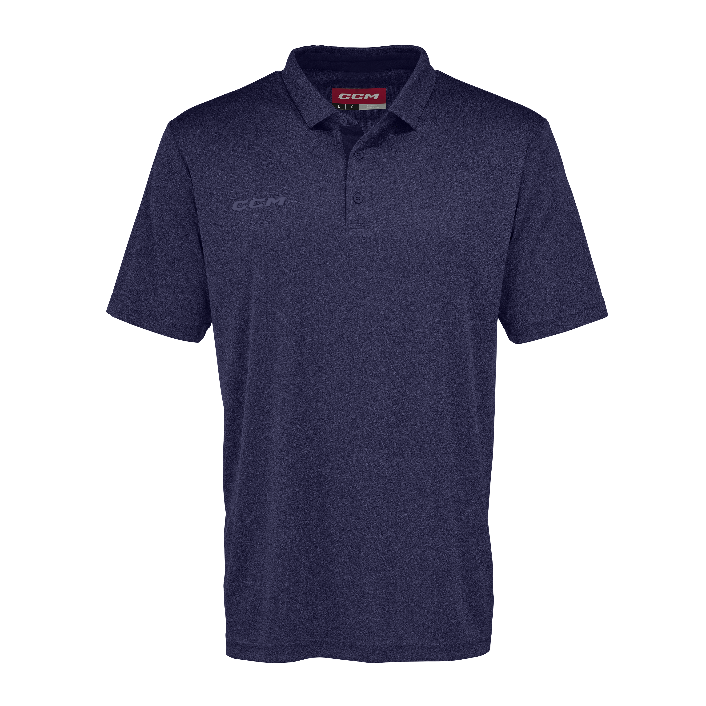 New CCM Navy Relaxed Fit Polo | Senior XL | #191520668532 - Top Flight Hockey
