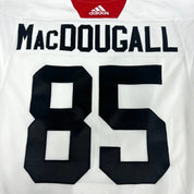 MACDOUGALL #85 - White Chicago Blackhawks Camp / Practice Jersey - Adidas MIC Size 58 - Top Flight Hockey