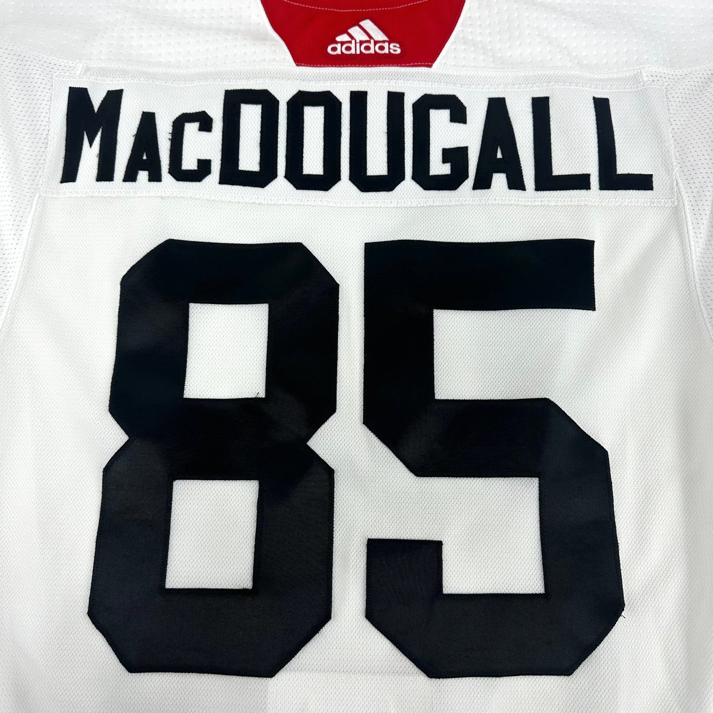 MACDOUGALL #85 - White Chicago Blackhawks Camp / Practice Jersey - Adidas MIC Size 58
