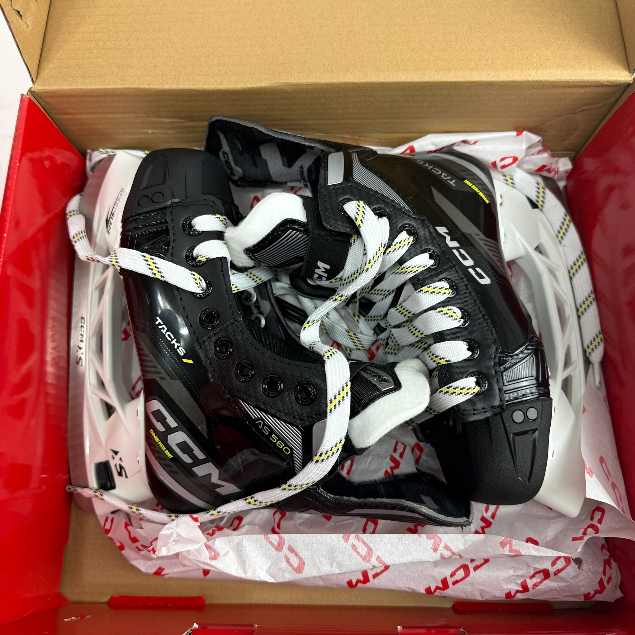 New CCM Tacks AS580 Skates | Junior 13-1 Regular | F498 - Top Flight Hockey