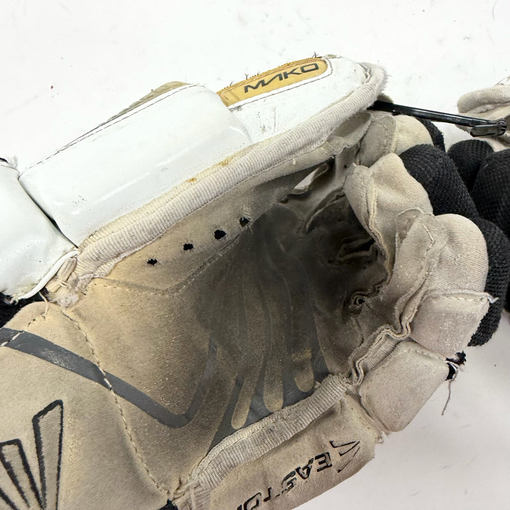 Used Black Easton Mako Gloves | 12" | AB498 - Top Flight Hockey